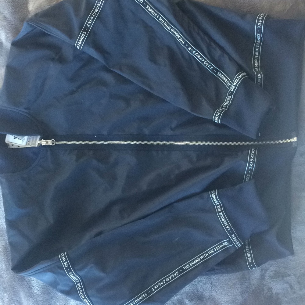 Reversabale adidas detailed bomber jacket